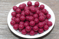 12mm Dark Ruby Pink Acrylic Gumball Beads