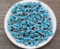 8mm Blue Acrylic Evil Eye Beads