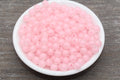 8mm Matte Pink Acrylic Gumball Beads