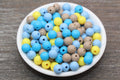 10mm Multicolor Mix Acrylic Gumball Beads