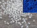 4mm 6/0 clear transparent white lining glass seed beads for bracelets