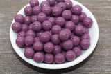 12mm Plum Acrylic Gumball Beads