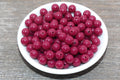 10mm Dark Ruby Pink Acrylic Gumball Beads