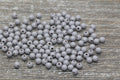 4mm Gray Acrylic Spacer Beads