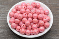 12mm Dusty Salmon AB Acrylic Gumball Beads