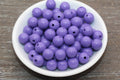 12mm Purple Acrylic Gumball Beads