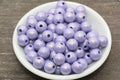 12mm Lavender Shimmer Acrylic Gumball Beads