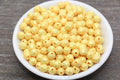 8mm Yellow Shimmer Faceted Acrylic Beads