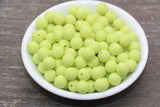 10mm Matte Lime Green For DIY Jewelry Acrylic Gumball Beads