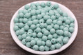 8mm Matte Dusty Green Acrylic Gumball Beads