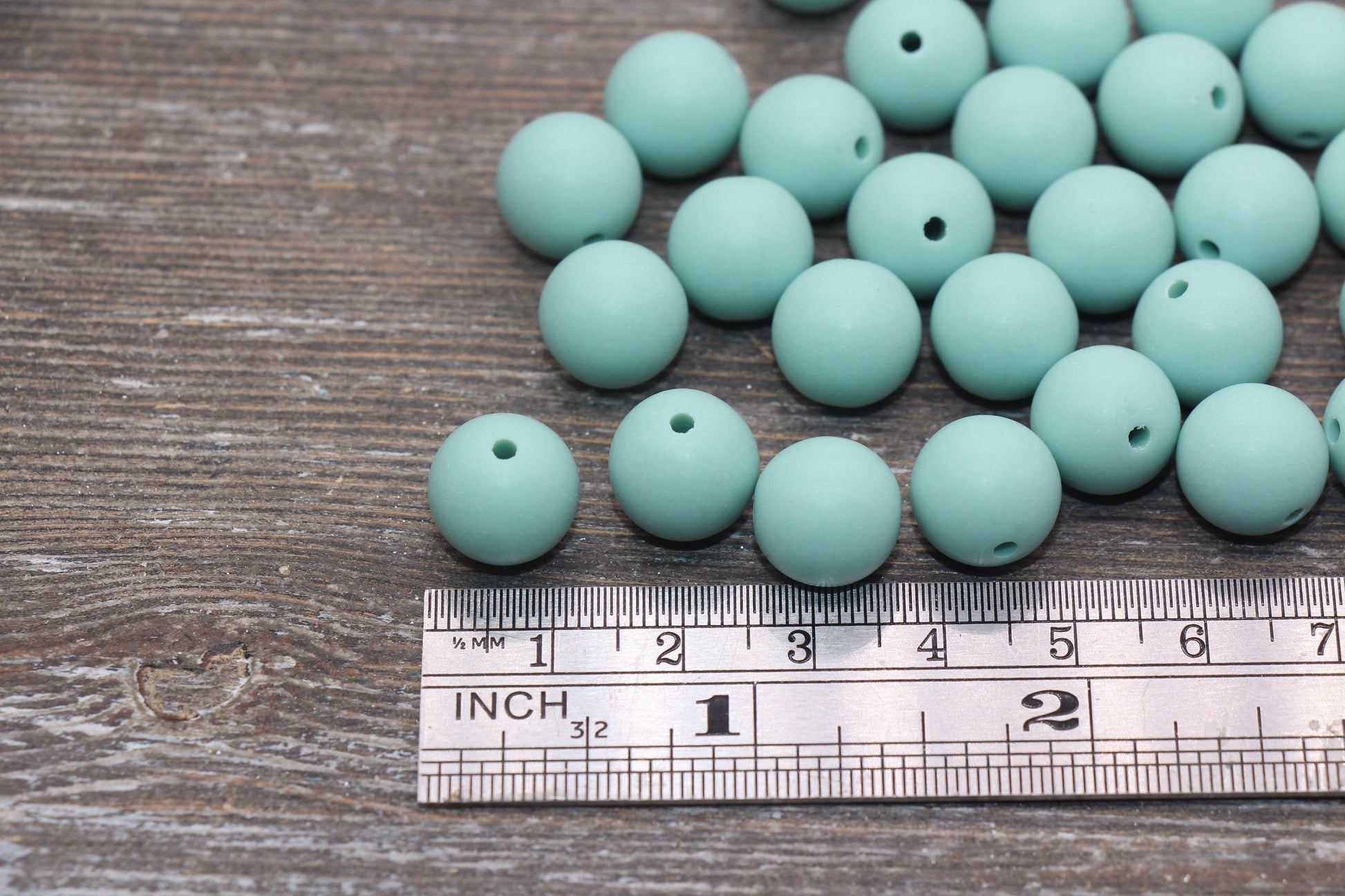 12mm Matte Dusty Green Round Beads, Frosted Acrylic Round Gumball Beads, Bubblegum Beads, Chunky Beads, Plastic Round Bead #2564