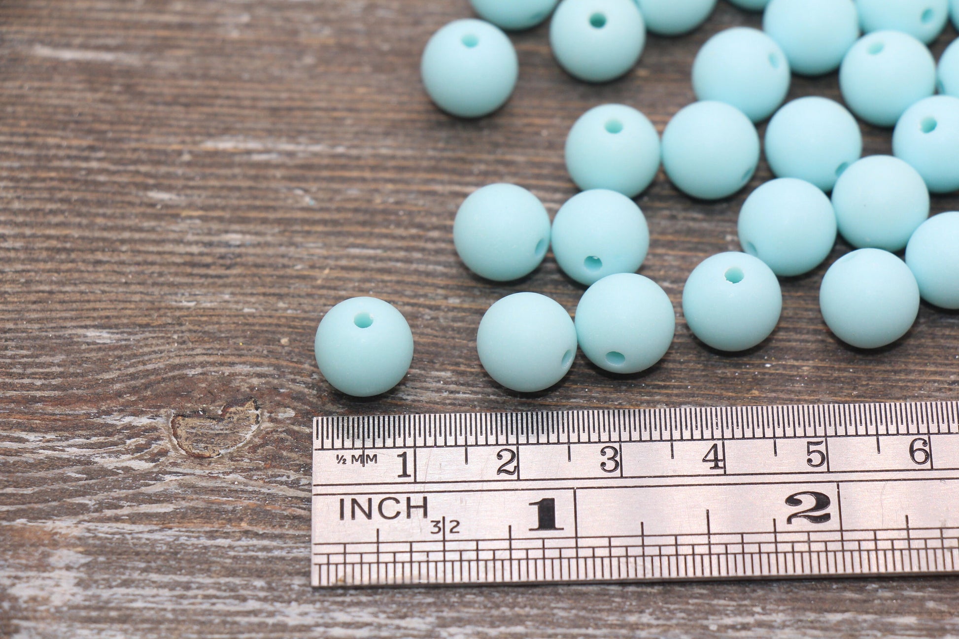 10mm Matte Pool Blue Gumball Beads, Round Acrylic Loose Beads, Frosted Blue Bubblegum Beads, Chunky Beads, Round Beads #2578