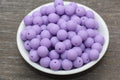 12mm Matte Lavender Acrylic Gumball Beads
