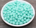 8mm Matte Mint Green Acrylic Gumball Beads