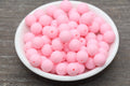 12mm Matte Pink Acrylic Gumball Beads