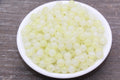 8mm Light Yellow Ombre Faux Pearl Acrylic Beads