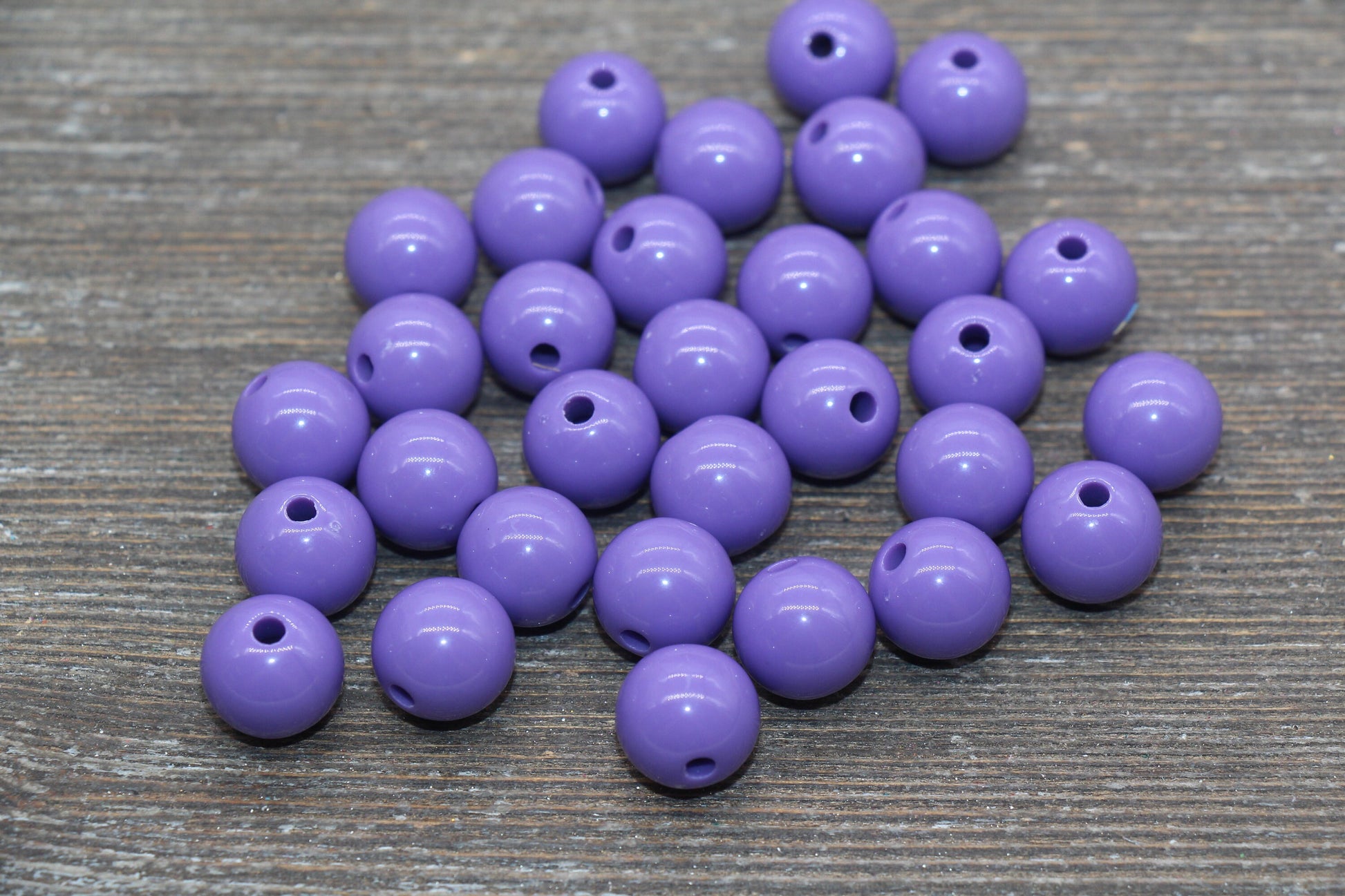 12mm Purple Gumball Beads, Round Acrylic Purple Loose Beads, Bubblegum Beads, Chunky Beads, Bubble Gum Beads, Smooth Round Beads #635