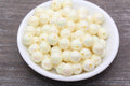 12mm Ivory AB Acrylic Gumball Beads
