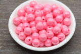 12mm Pink AB Acrylic Gumball Beads