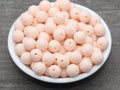 12mm Matte Light Peach Acrylic Gumball Beads