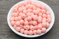 10mm Matte Peach Acrylic Gumball Beads