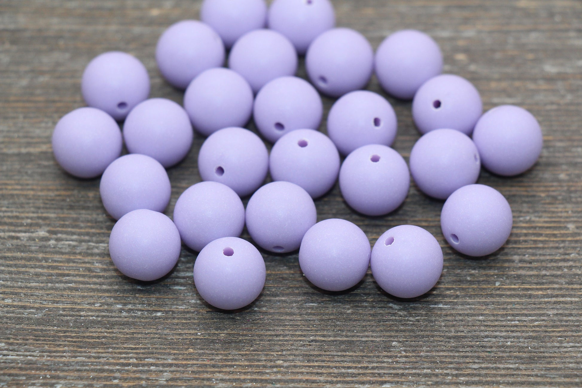 12mm Matte Lilac Round Beads, Frosted Lilac Purple Acrylic Round Gumball Beads, Bubblegum Beads, Chunky Beads, Plastic Round Bead, #2588