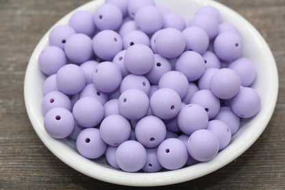 12mm Matte Lilac Round Beads, Frosted Lilac Purple Acrylic Round Gumball Beads, Bubblegum Beads, Chunky Beads, Plastic Round Bead, #2588