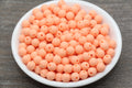 8mm Matte Peach Acrylic Gumball Beads