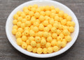 8mm Matte Yellow Acrylic Gumball Beads