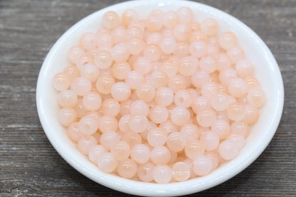 8mm Peach Ombre Round Beads, Acrylic Gumball Bead, Peach Round Beads, Bubblegum Beads, Plastic Round Bead, Jewelry Beads #2614