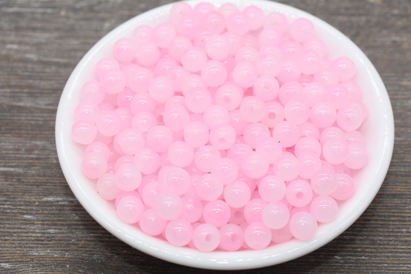 8mm Pink Ombre Round Beads, Acrylic Gumball Bead, Pink Round Beads, Bubblegum Beads, Plastic Round Bead, Jewelry Beads #2615