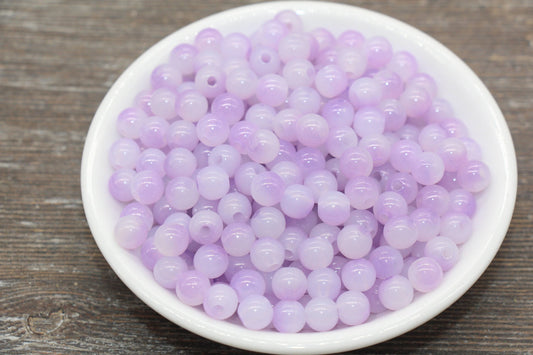 8mm Light Purple Ombre Round Beads, Acrylic Gumball Bead, Purple Round Beads, Bubblegum Beads, Plastic Round Bead, Jewelry Beads #2617