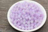 8mm Light Purple Ombre Faux Pearl Acrylic Beads