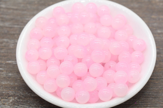 10mm Pink Ombre Round Beads, Acrylic Gumball Bead, Pink Round Beads, Bubblegum Beads, Plastic Round Bead, Jewelry Beads #2623