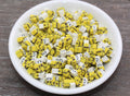 9mm mushroom polymer clay beads, food clay charms for bracelets