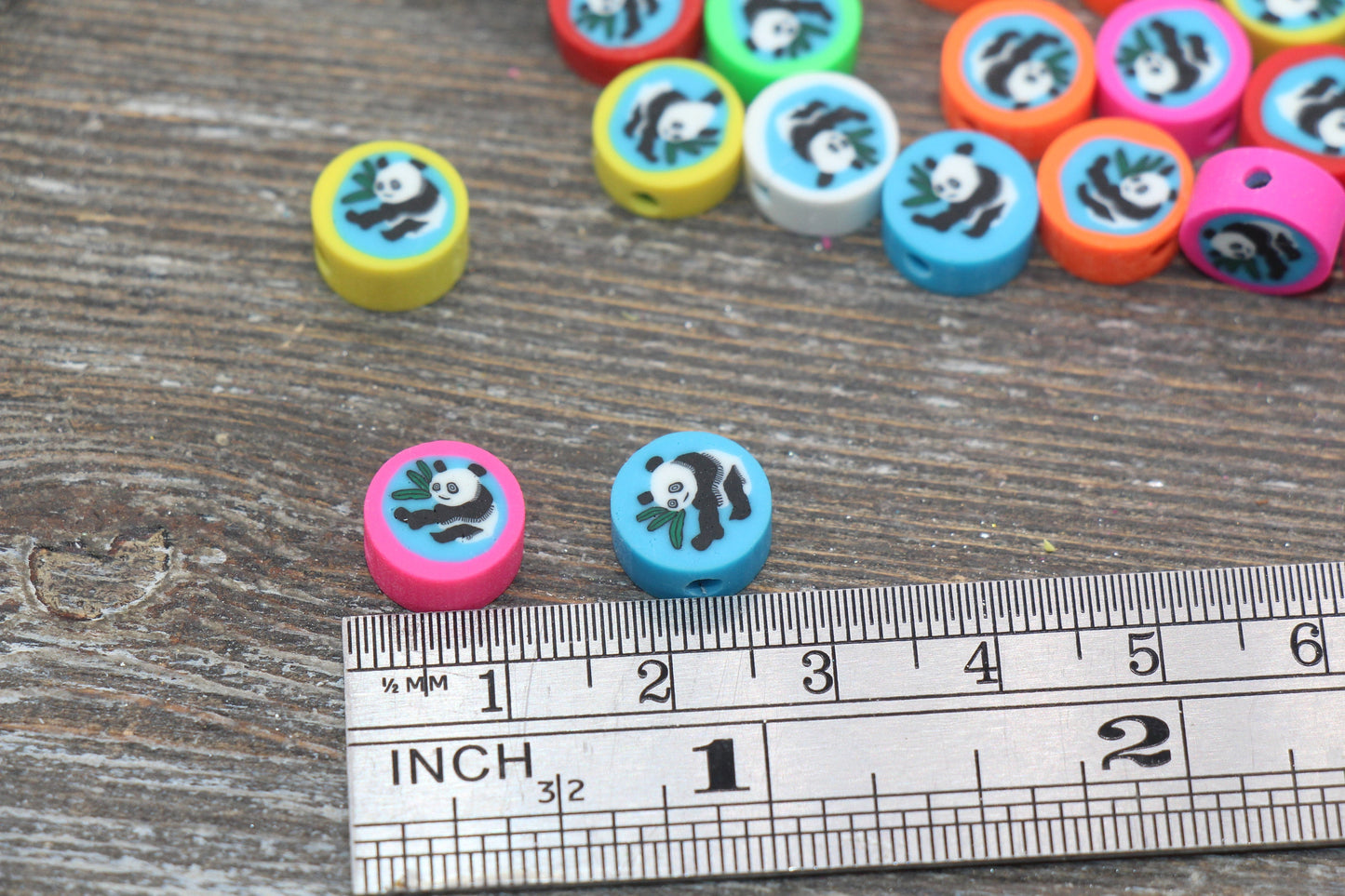 Panda Polymer Clay Beads, Mix Panda Clay Beads, Jewelry Beads, Beads for Bracelet #170