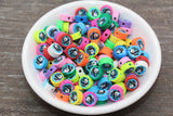 10mm panda polymer clay beads, animal clay charms for bracelets