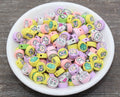 10mm assorted kawaii 34096 polymer clay beads, easter clay charms for bracelets