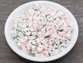 7mm ace playing card polymer clay beads, heart clay charms for bracelets