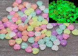 Glow in Dark Heart Beads, Multicolored Glowing Heart Shape Beads, Assort Heart Bracelet Beads, Jewelry Making, Size 7mm #314