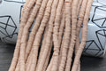 6mm dusty peach heishi beads for bracelets and DIY jewelry
