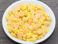 10mm citrus fruit polymer clay beads, fruit clay charms for bracelets