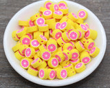 Grapefruit Polymer Clay Beads, Citrus Fruit Beads, Round Citrus Clay Beads, Grapefruit Clay Beads, Bracelet Jewelry Beads #198