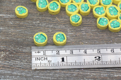 Kawaii Dinosaur Polymer Clay Beads, Dinosaur Round Shape Clay Beads, Jewelry Beads, Beads for Bracelet #205