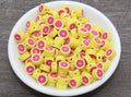 10mm grapefruit polymer clay beads, fruit clay charms for bracelets 2