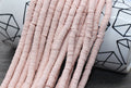 6mm nude pink heishi beads for bracelets and DIY jewelry