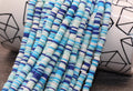 6mm multicolored heishi beads for bracelets and DIY jewelry
