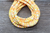 6mm multicolored mixed color heishi beads for bracelets and DIY jewelry