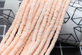 6mm peach speckled heishi beads for bracelets and DIY jewelry
