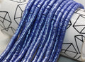6mm royal blue shimmer heishi beads for bracelets and DIY jewelry